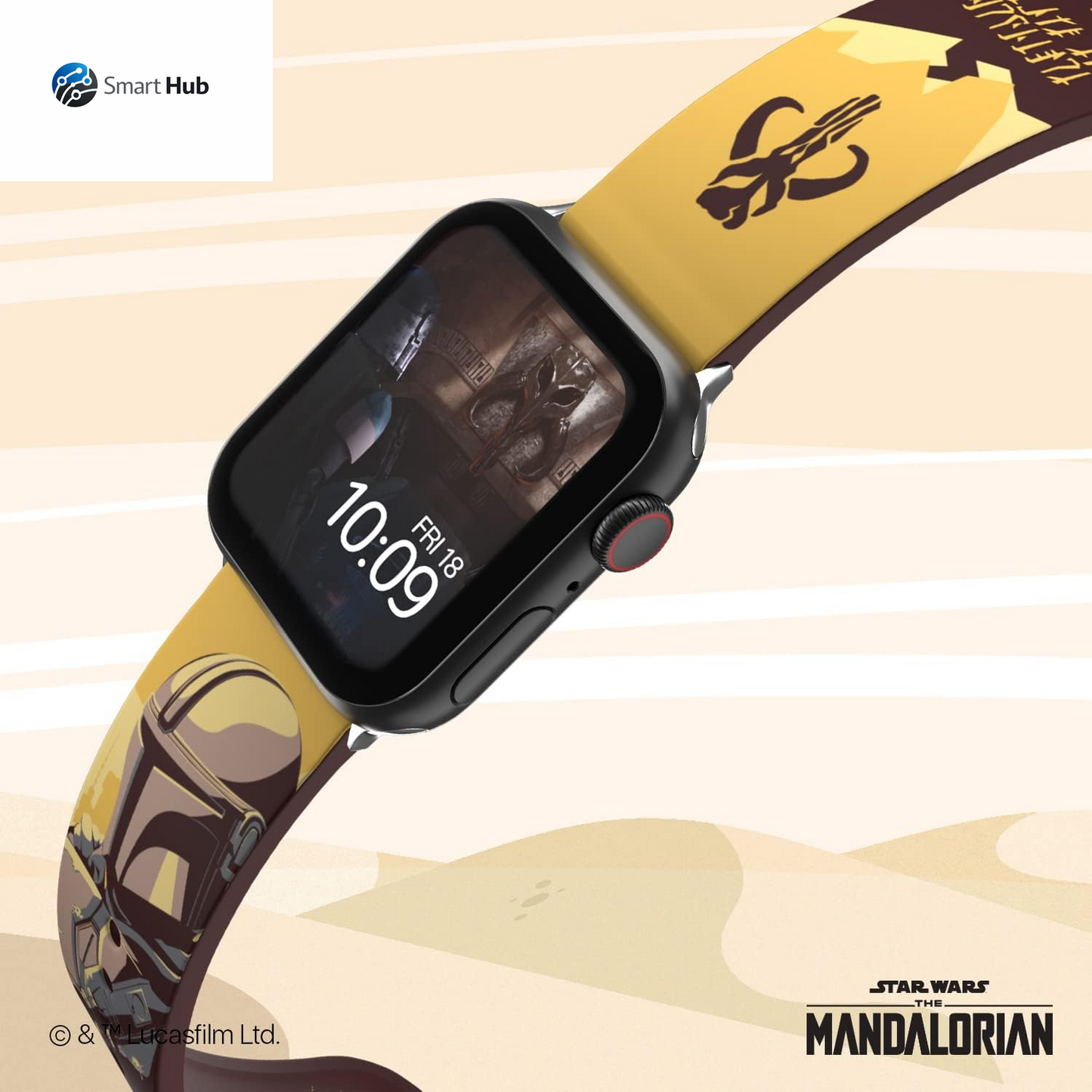 Star Wars: the Mandalorian Officially Licensed Smartwatch Band (Watch Not Included)