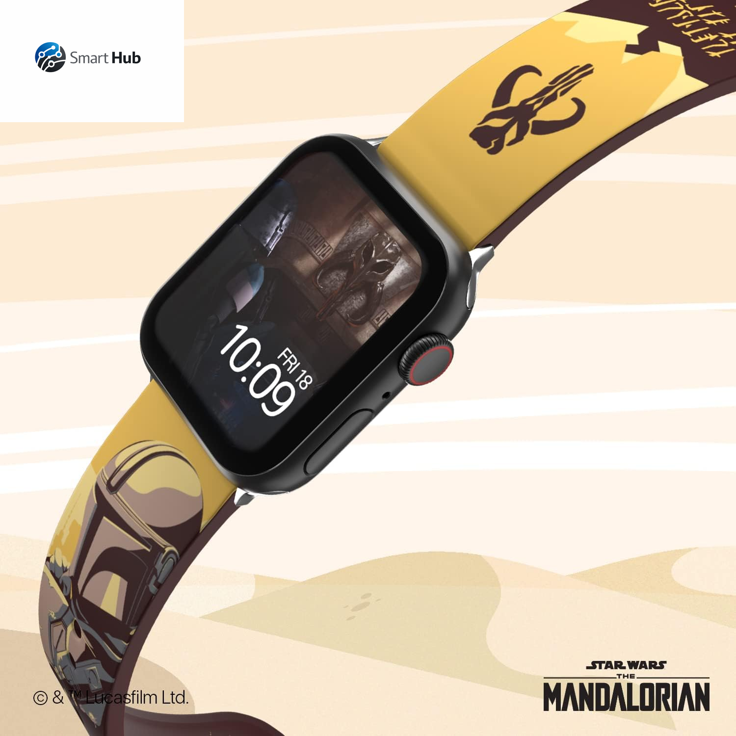 Star Wars: the Mandalorian Officially Licensed Smartwatch Band (Watch Not Included)