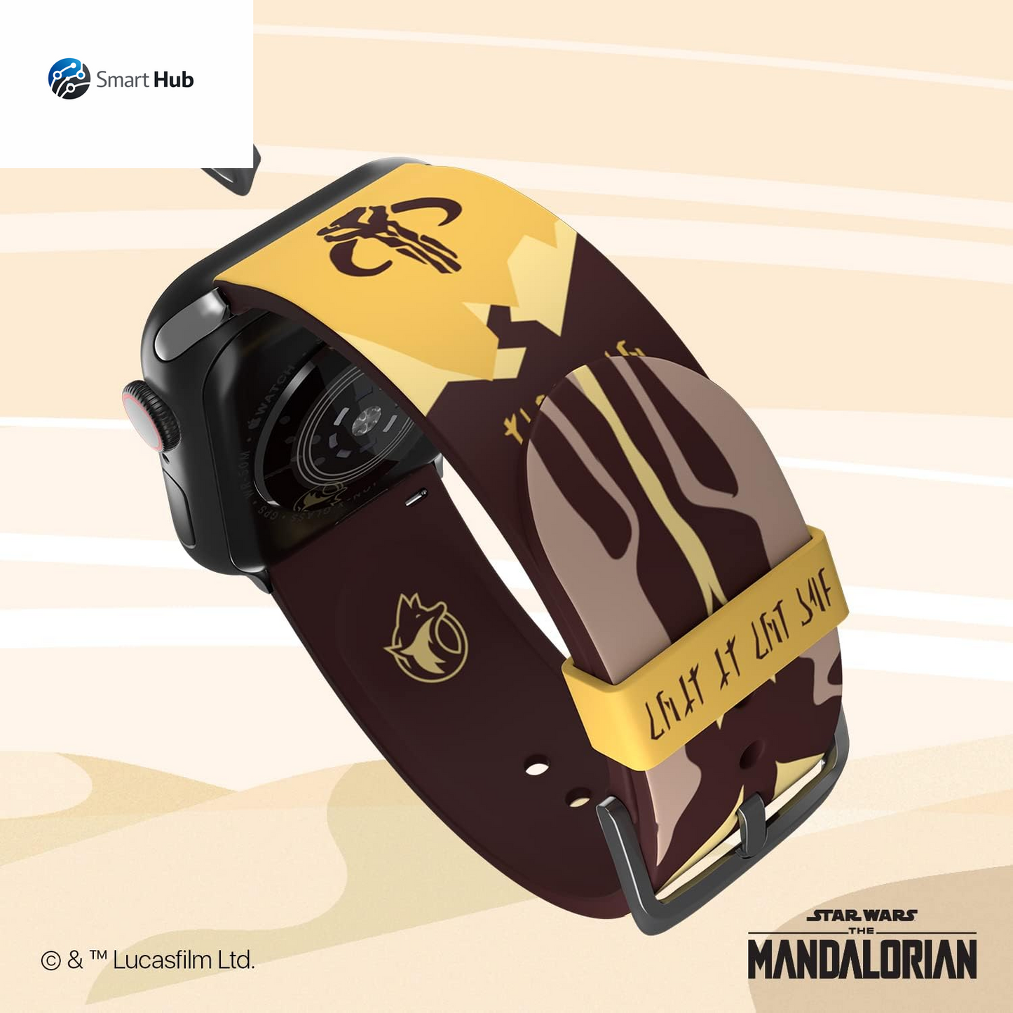 Star Wars: the Mandalorian Officially Licensed Smartwatch Band (Watch Not Included)