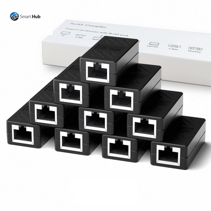 RJ45 Coupler, Ethernet Extender for Cat7/Cat6/Cat5E/Cat5 Female to Female Ethernet Coupler Connector (5, Blue)