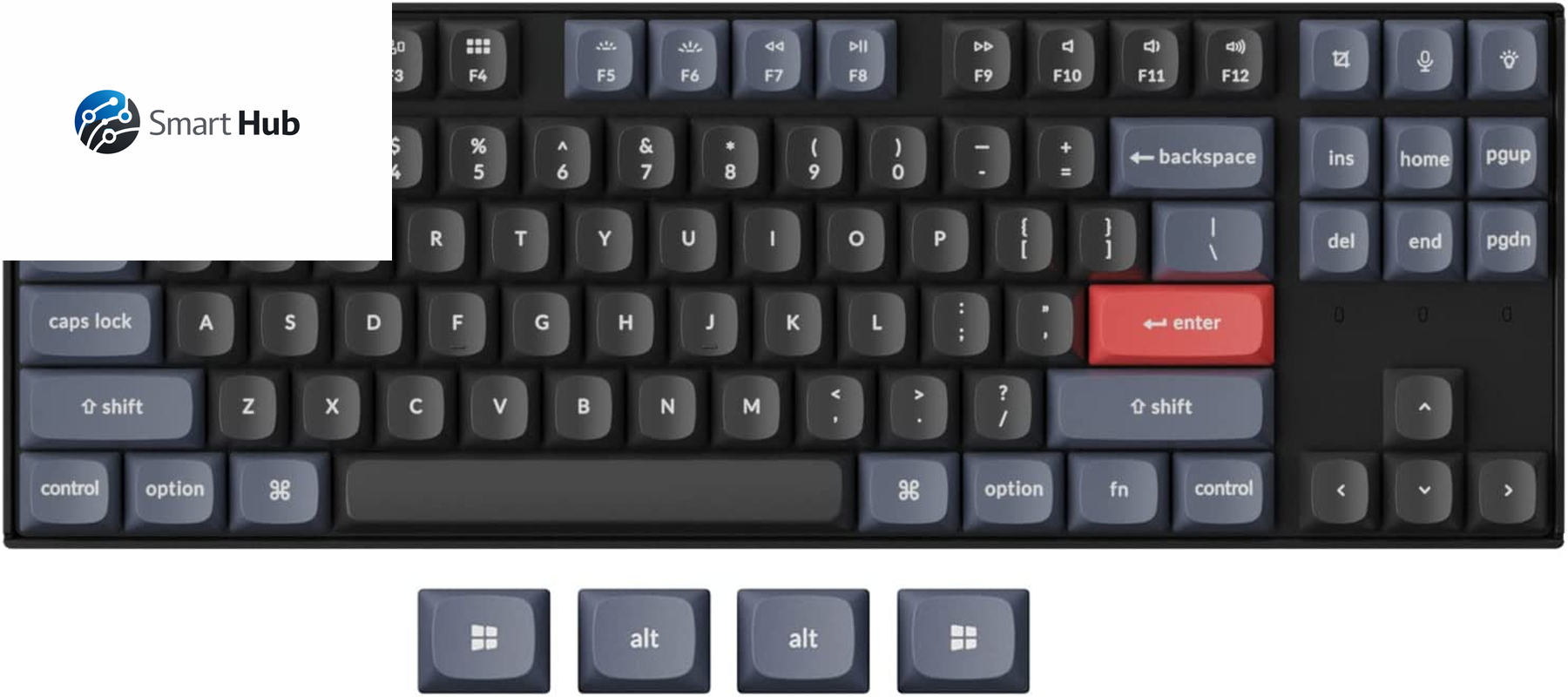 K8 Pro QMK/VIA Wireless Mechanical Keyboard, Hot-Swappable TKL Custom Programmable Macro Wired Keyboard with Gateron G Pro Brown Switch, RGB Backlit, PBT Keycaps for Mac Windows Linux