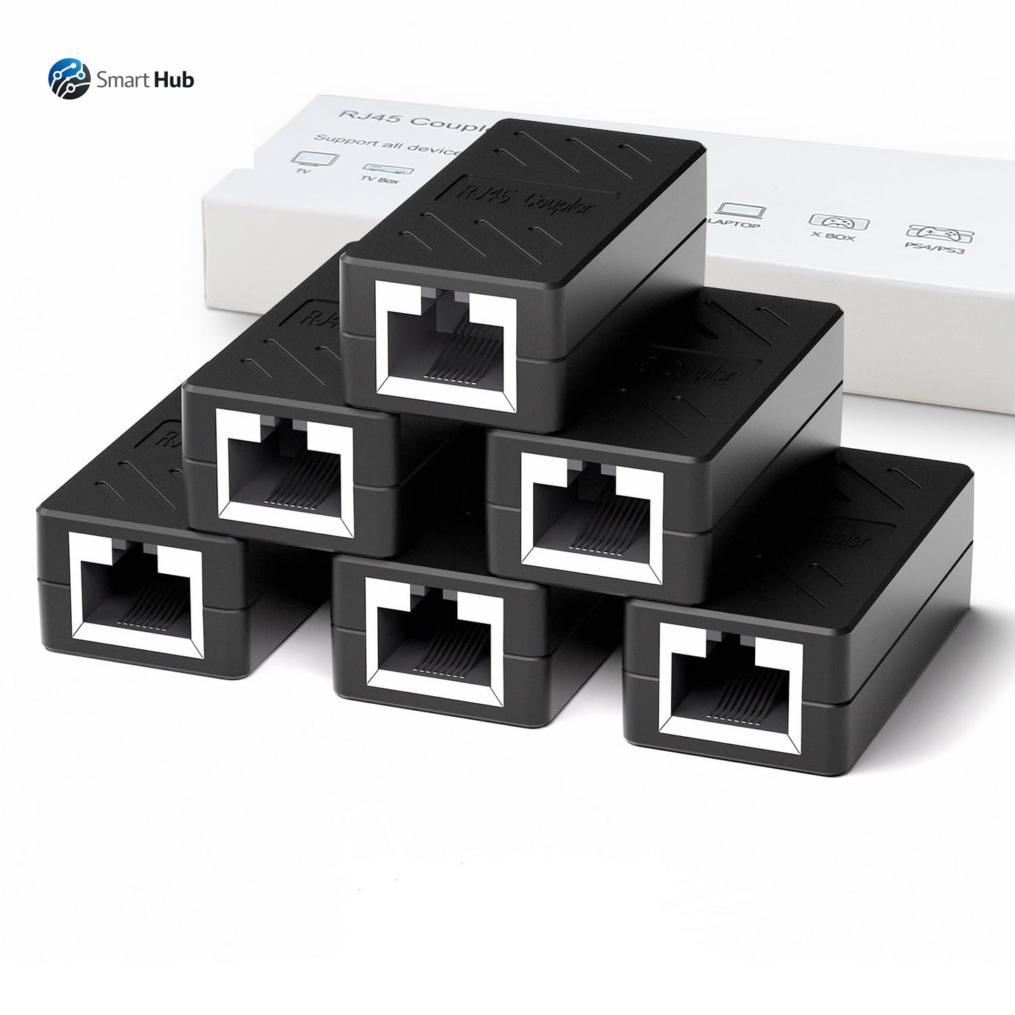 RJ45 Coupler, Ethernet Extender for Cat7/Cat6/Cat5E/Cat5 Female to Female Ethernet Coupler Connector (5, Blue)