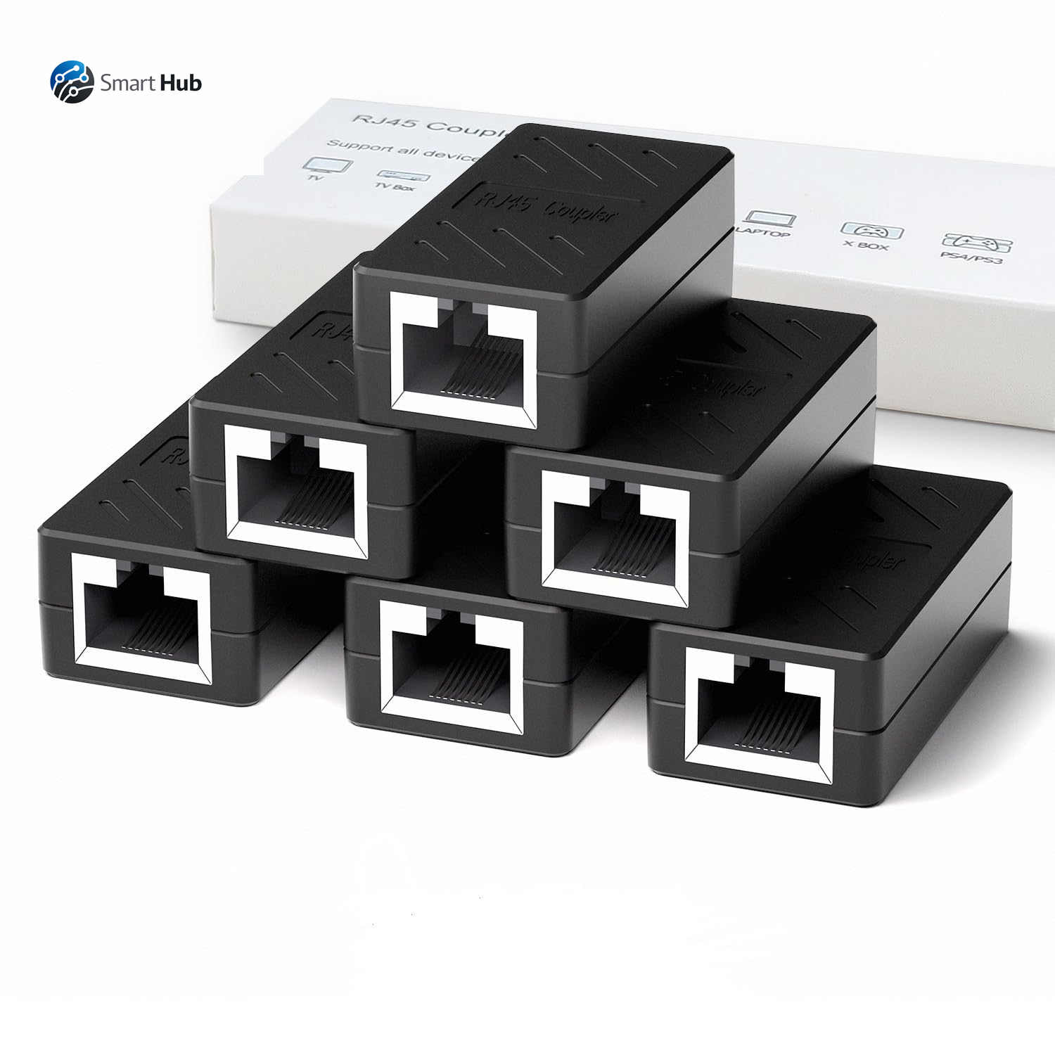 RJ45 Coupler, Ethernet Extender for Cat7/Cat6/Cat5E/Cat5 Female to Female Ethernet Coupler Connector (5, Blue)