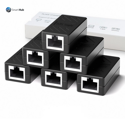 RJ45 Coupler, Ethernet Extender for Cat7/Cat6/Cat5E/Cat5 Female to Female Ethernet Coupler Connector (5, Blue)