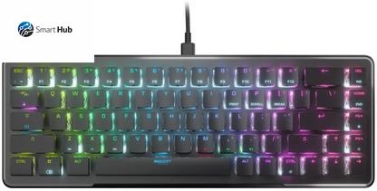 Vulcan TKL Mechanical PC Tactile Gaming Keyboard, Compact, Tenkeyless, Titan Switch Optical, RGB AIMO Lighting, Anodized Aluminum Top Plate, Detachable USB-C Cable, Low Profile Design, Black
