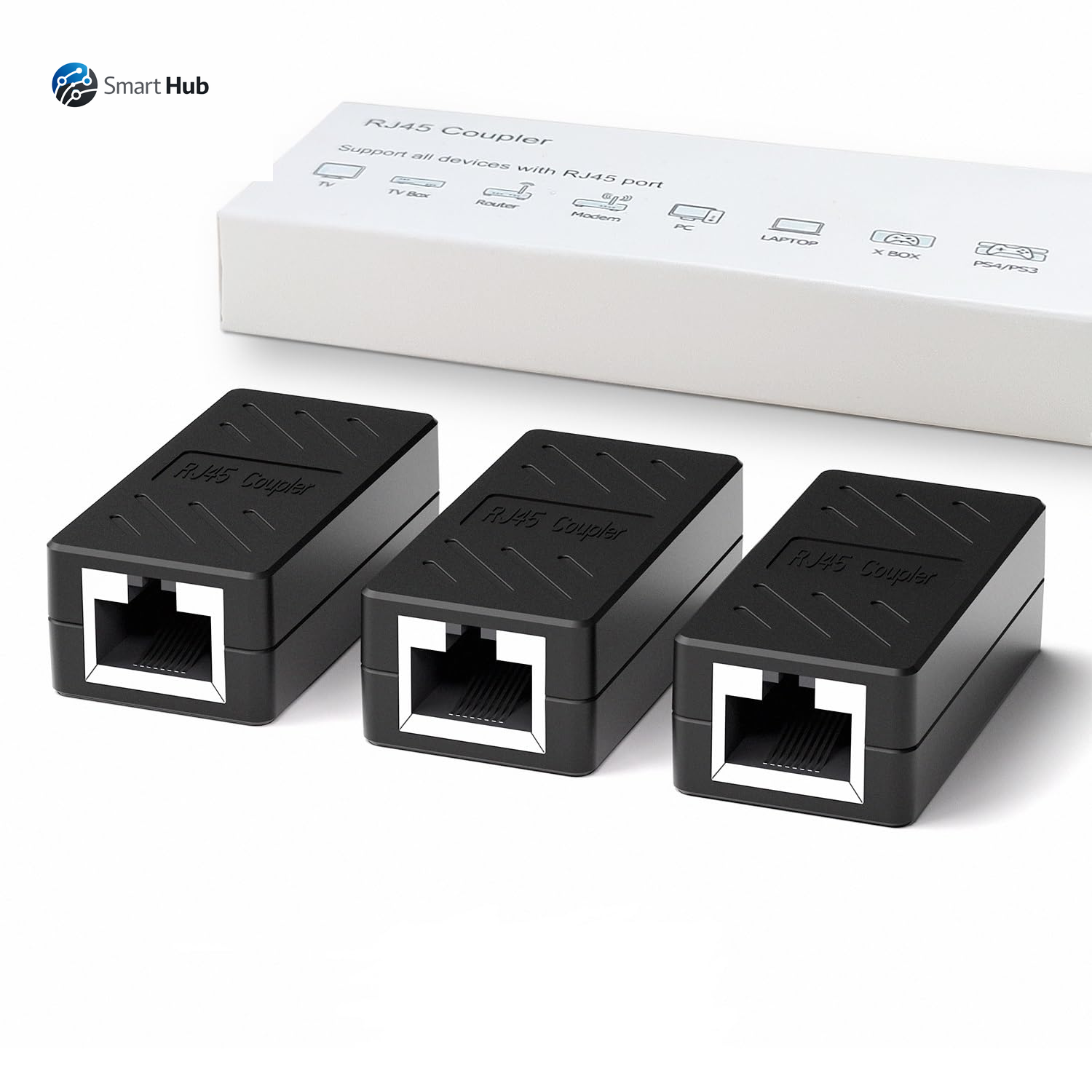 RJ45 Coupler, Ethernet Extender for Cat7/Cat6/Cat5E/Cat5 Female to Female Ethernet Coupler Connector (5, Blue)