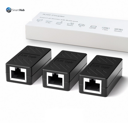 RJ45 Coupler, Ethernet Extender for Cat7/Cat6/Cat5E/Cat5 Female to Female Ethernet Coupler Connector (5, Blue)