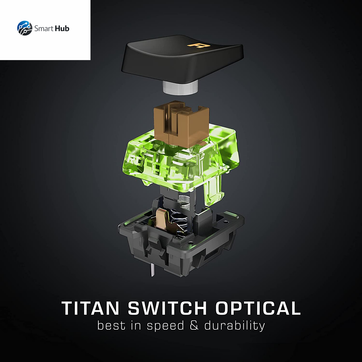 Vulcan TKL Mechanical PC Tactile Gaming Keyboard, Compact, Tenkeyless, Titan Switch Optical, RGB AIMO Lighting, Anodized Aluminum Top Plate, Detachable USB-C Cable, Low Profile Design, Black