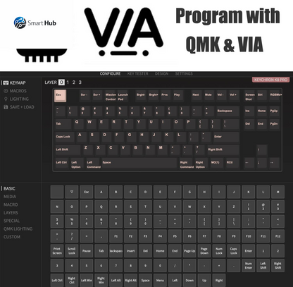 K8 Pro QMK/VIA Wireless Mechanical Keyboard, Hot-Swappable TKL Custom Programmable Macro Wired Keyboard with Gateron G Pro Brown Switch, RGB Backlit, PBT Keycaps for Mac Windows Linux