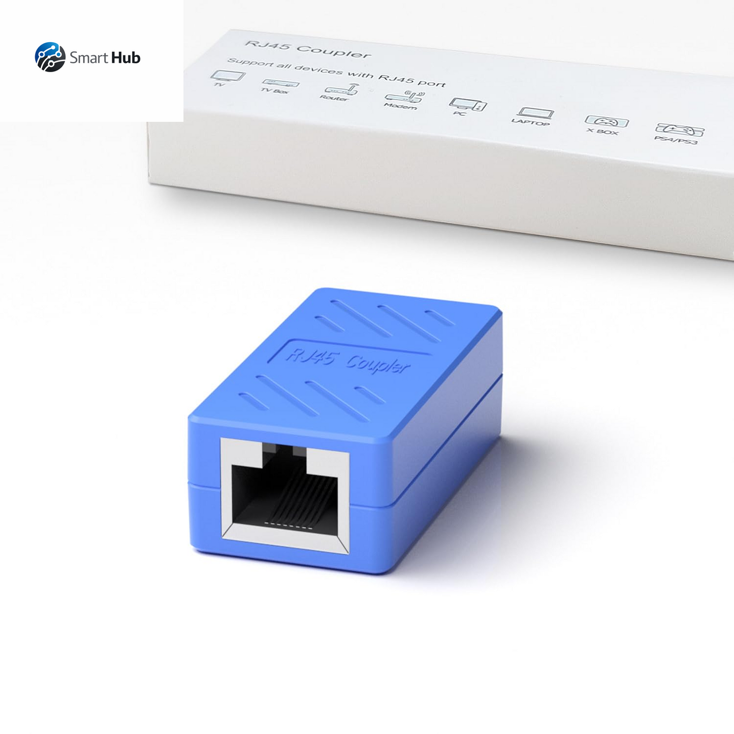 RJ45 Coupler, Ethernet Extender for Cat7/Cat6/Cat5E/Cat5 Female to Female Ethernet Coupler Connector (5, Blue)