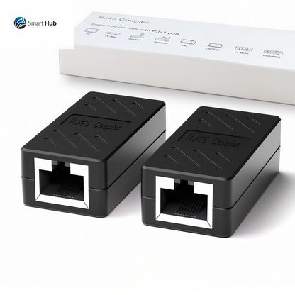 RJ45 Coupler, Ethernet Extender for Cat7/Cat6/Cat5E/Cat5 Female to Female Ethernet Coupler Connector (5, Blue)