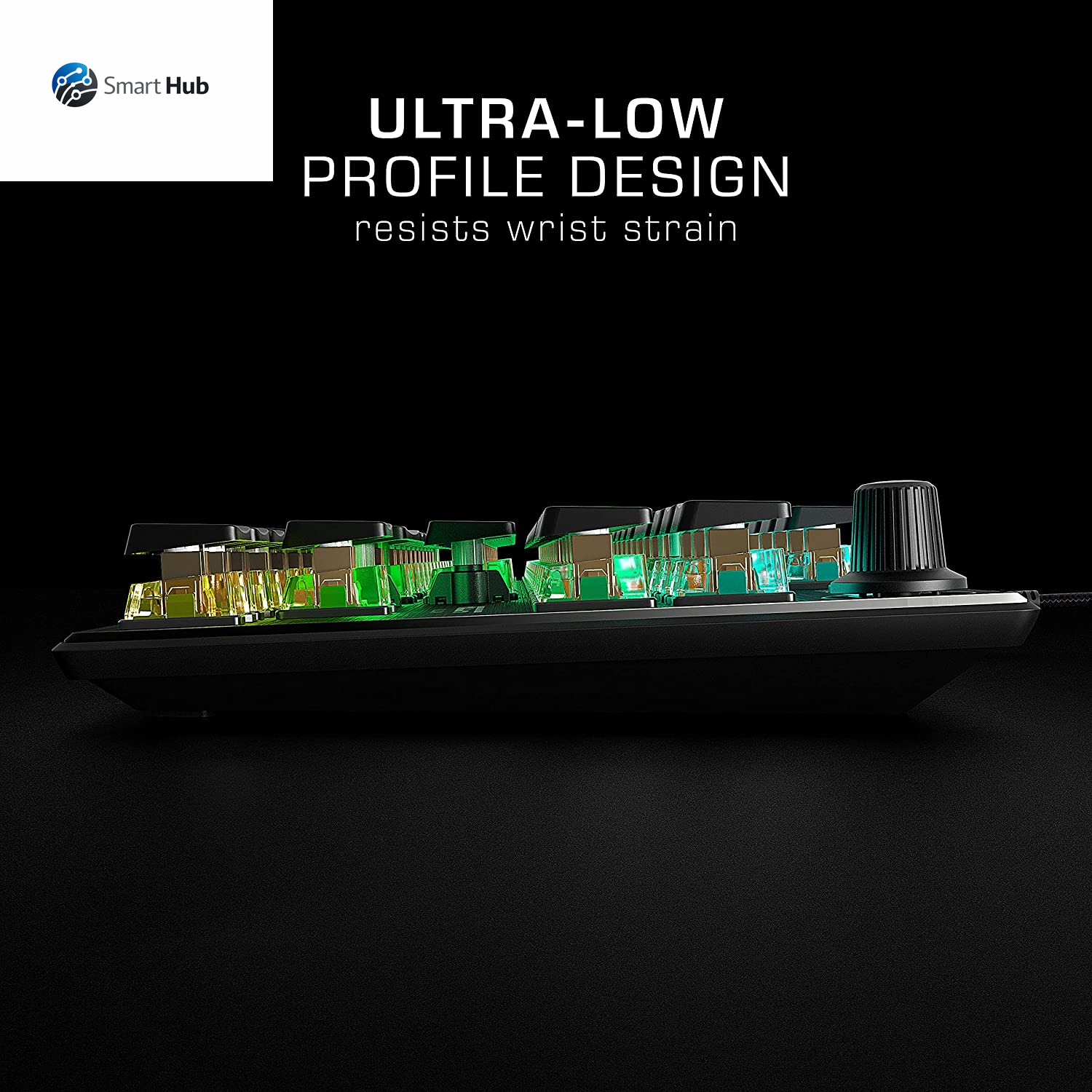 Vulcan TKL Mechanical PC Tactile Gaming Keyboard, Compact, Tenkeyless, Titan Switch Optical, RGB AIMO Lighting, Anodized Aluminum Top Plate, Detachable USB-C Cable, Low Profile Design, Black