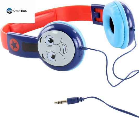 Thomas and Friends Kids Safe over the Ear Headphones HP2-03085 | Kids Headphones, Volume Limiter for Developing Ears, 3.5MM Stereo Jack, Recommended for Ages 3-9, by  Thomas and Friends - Blue